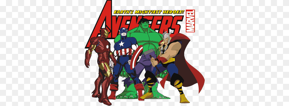 Avengers Marvel Adventures Avengers Iron Man, Book, Comics, Publication, Adult Free Png
