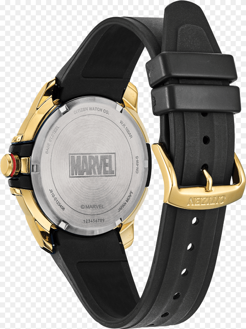 Avengers Marvel Watch By Citizen Aw1155 03w, Wristwatch, Arm, Body Part, Person Free Png Download