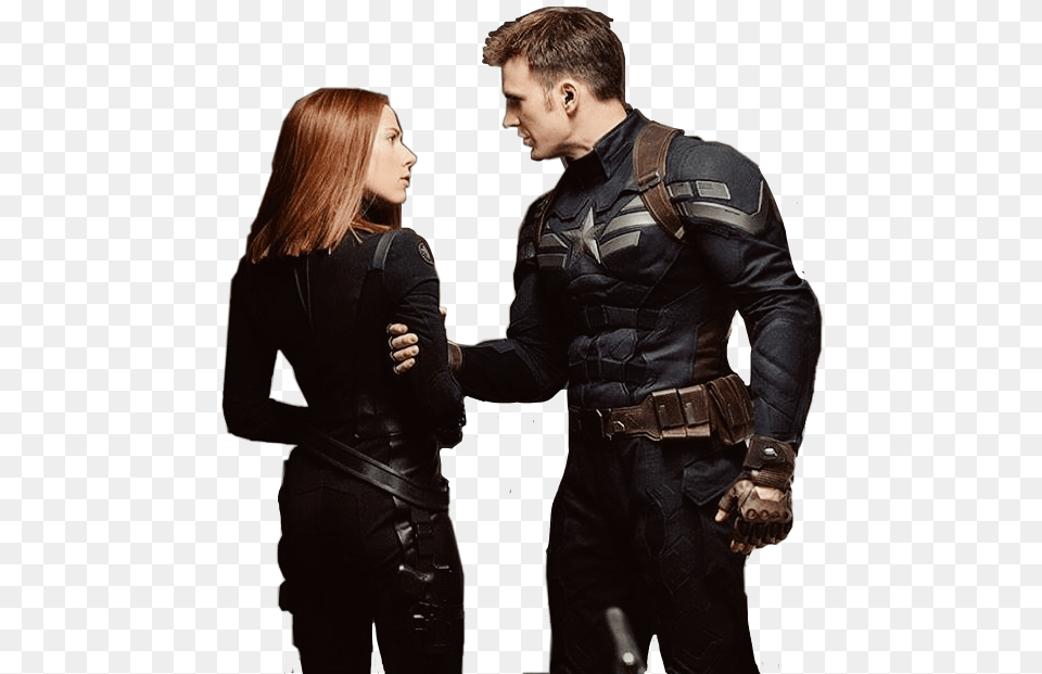 Avengers Natasharomanoff Steverogers Blackwidow Captain Captain America The Winter Soldier, Woman, Adult, Person, Female Png