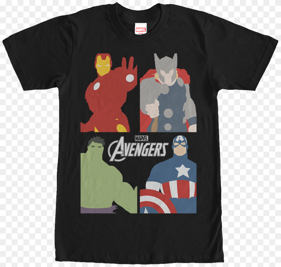 Avengers Portraits Marvel Comics T Shirt Supreme Bart Simpson Shirt, Clothing, T-shirt, Baby, Person Png