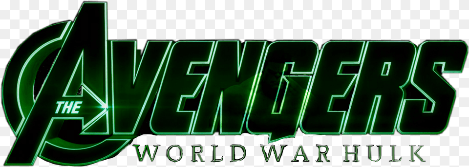 Avengers Worldwar Hulk Freetoedit Logo Sticker By Dylan Avengers, Green, Light, Neon Free Png