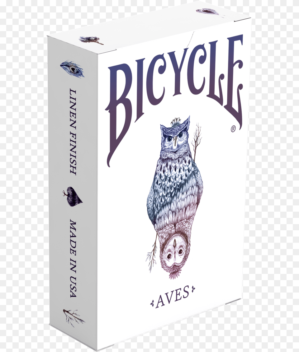 Aves Bicycle Owl Only Box Aves Playing Cards, Animal, Bird, Book, Publication Png