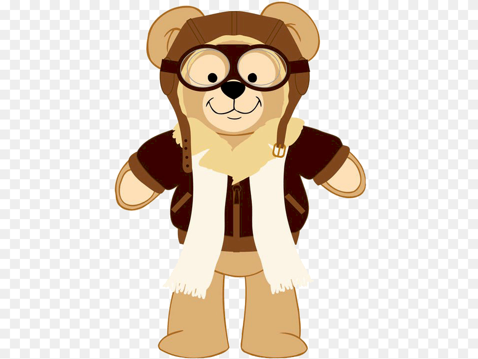Aviator Pilot Bear Clip Art, Baby, Person, Face, Head Free Png Download