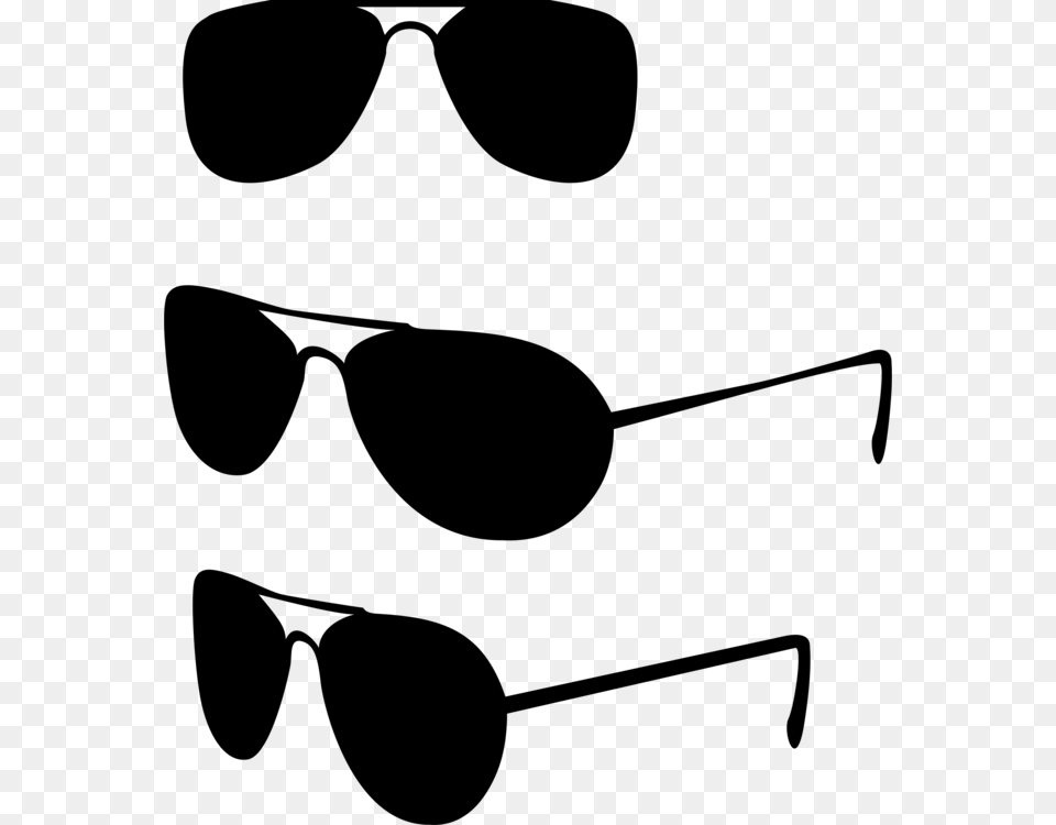Aviator Sunglasses Fashion Shutter Shades, Gray Free Png Download