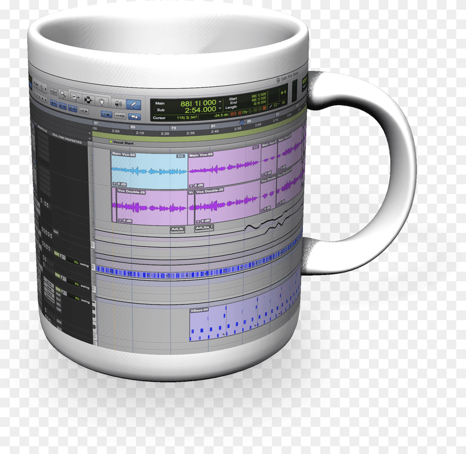 Avid Pro Tools Mug, Cup, Beverage, Coffee, Coffee Cup Png Image
