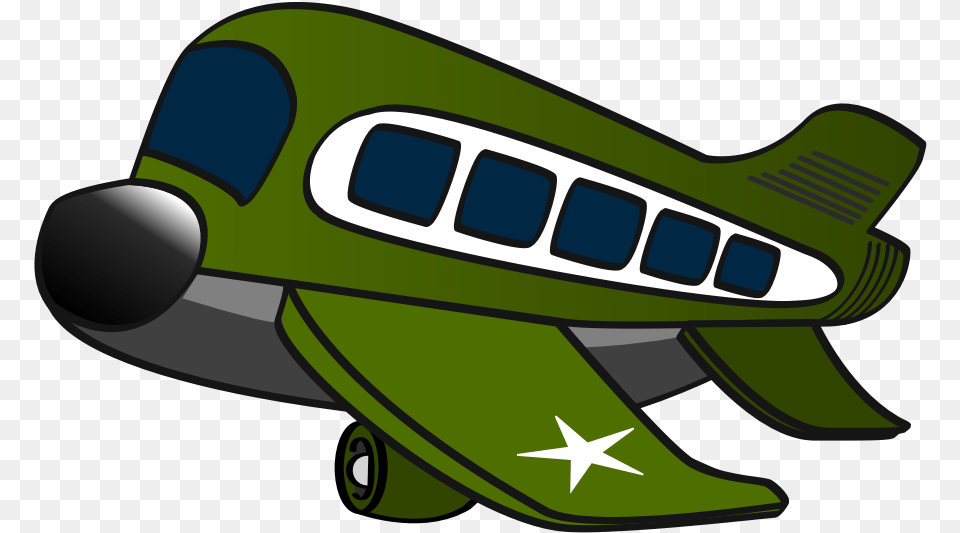 Avin Gracioso Verde Pasajeros Plano Chorro Military Plane Clipart, Car, Transportation, Vehicle, Monorail Free Png
