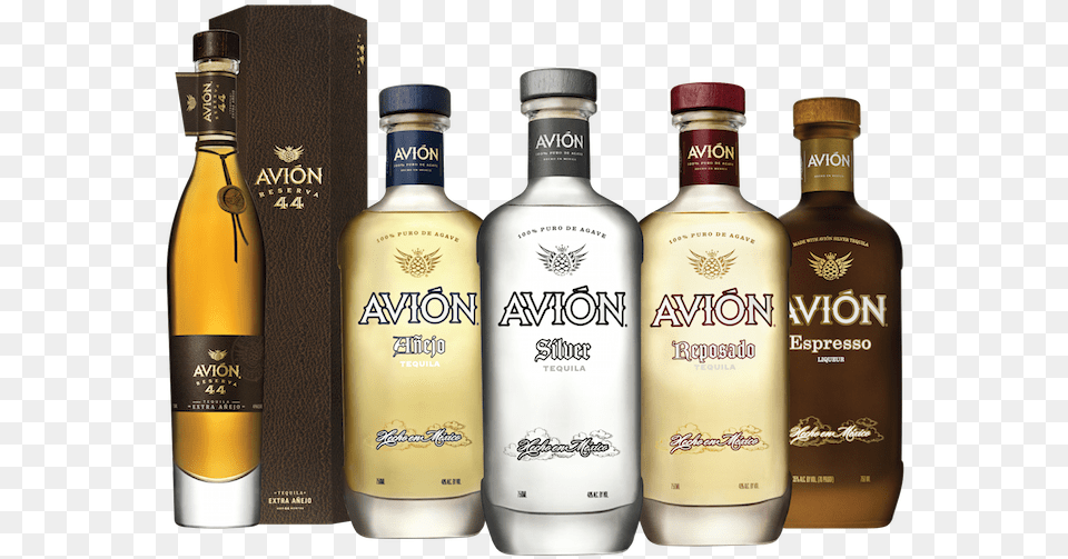 Avin Has A Spectacular Tequila Portfolio Avion Tequila Anejo, Alcohol, Beverage, Liquor, Bottle Png Image