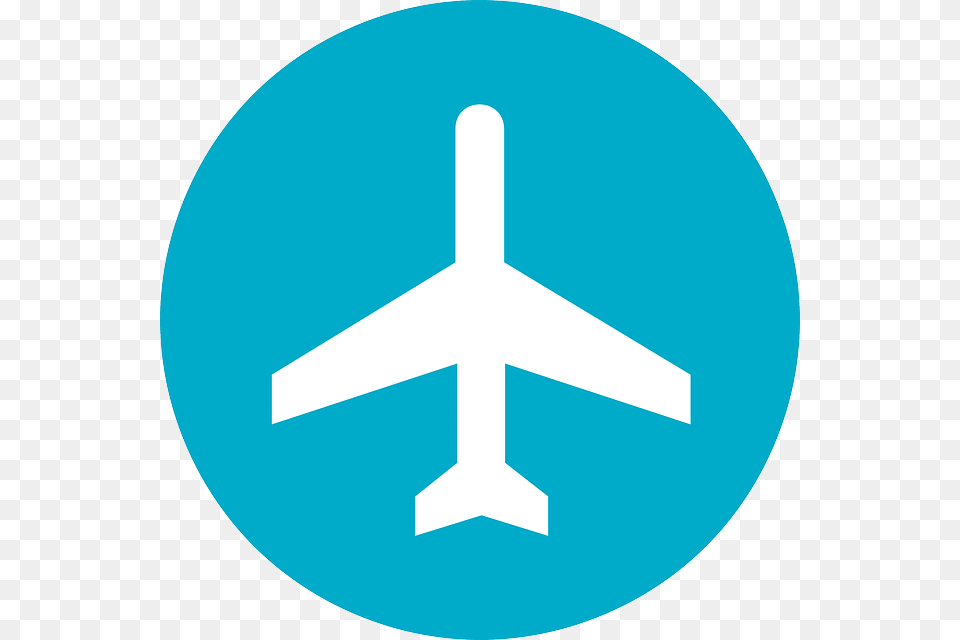 Avio Blue Airplane Icon, Sign, Symbol, First Aid, Aircraft Free Png