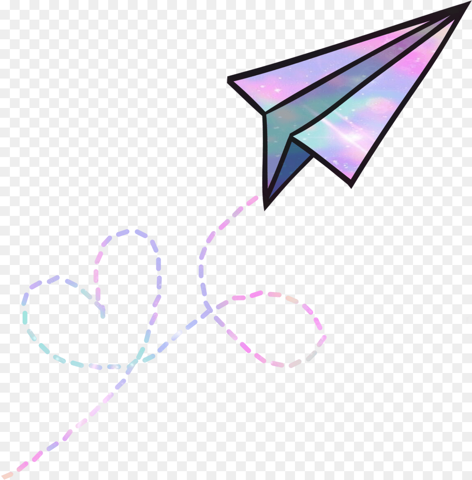 Avion Scairplane Airplane Galaxy Galaxia Purple Paper Plane Clipart, Toy, Kite Png