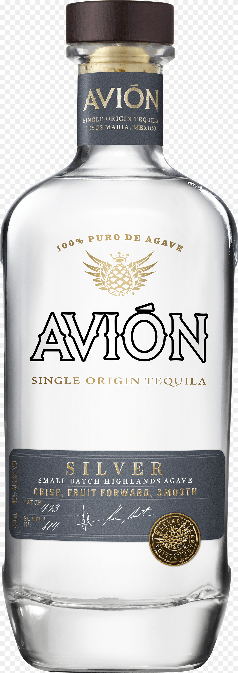 Avion Tequila Mexico Silver 750ml Bottle Avion Silver Tequila Png Image