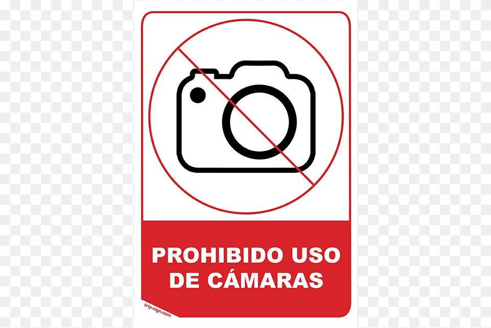 Aviso Senal Prohibido Camaras Tripsign Circle, Electronics, Camera Free Png