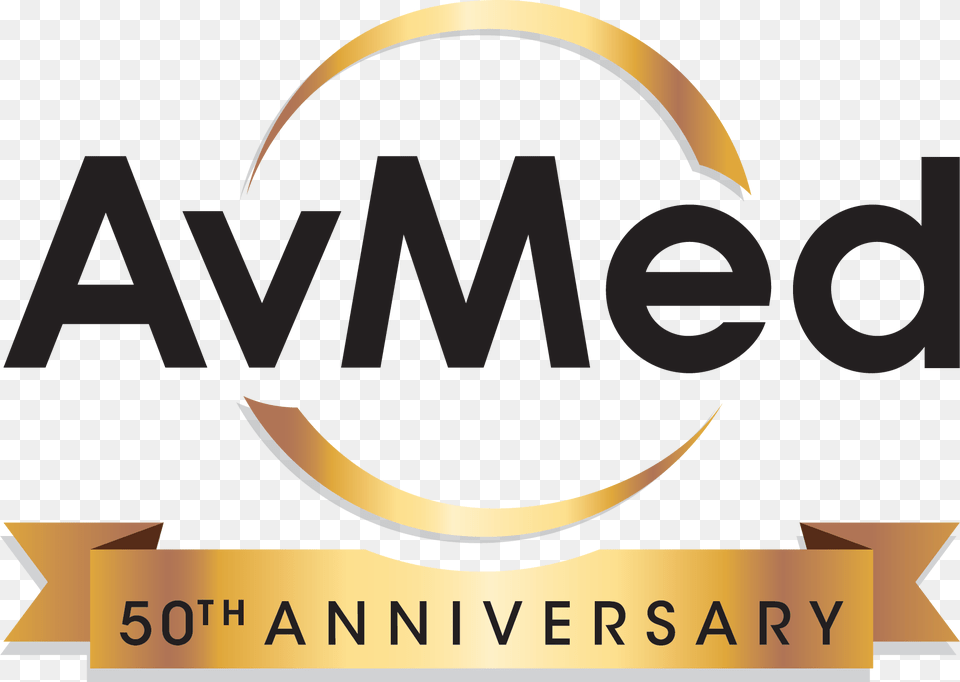 Avmed 50th Anniversary Wribbon Graphic Design, Logo Free Transparent Png