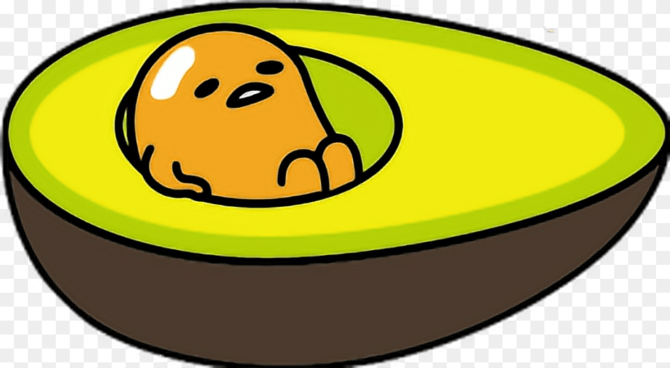 Avocado Avocadoday Tumblr Interesting Art Transparent Kawaii Gudetama, Food, Fruit, Plant, Produce Png