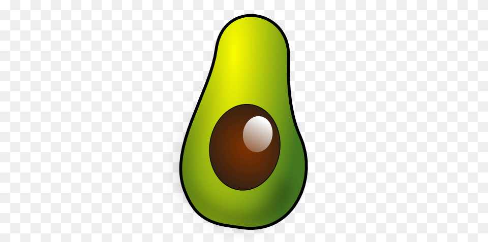 Avocado Clipart Black And White, Produce, Food, Fruit, Plant Free Png