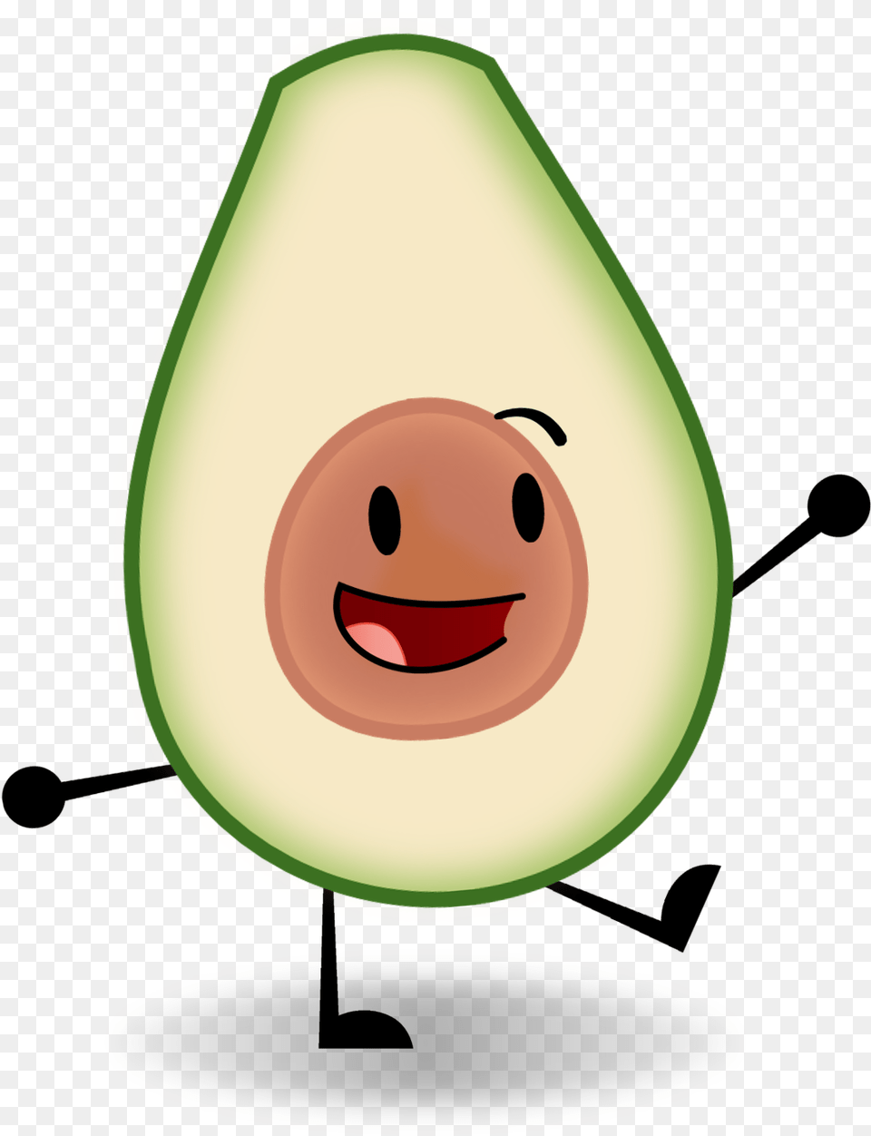 Avocado Clipart Cartoon Object Show Avocado, Food, Fruit, Plant, Produce Free Png Download