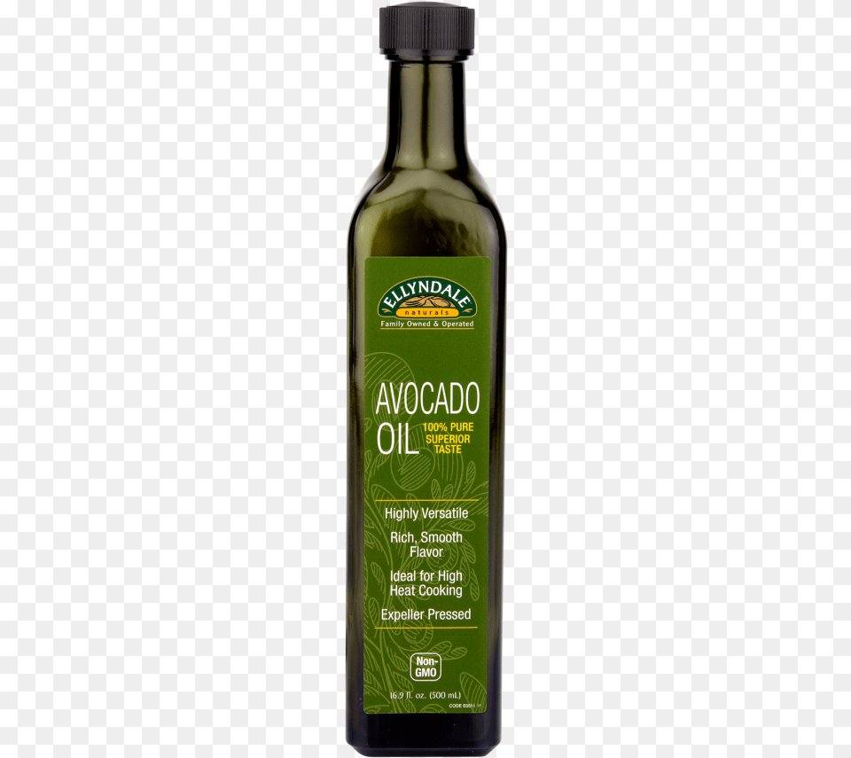 Avocado Cooking Oil In Glass Bottle Rice Bran Oil Non Gmo, Herbal, Herbs, Plant, Cosmetics Png Image