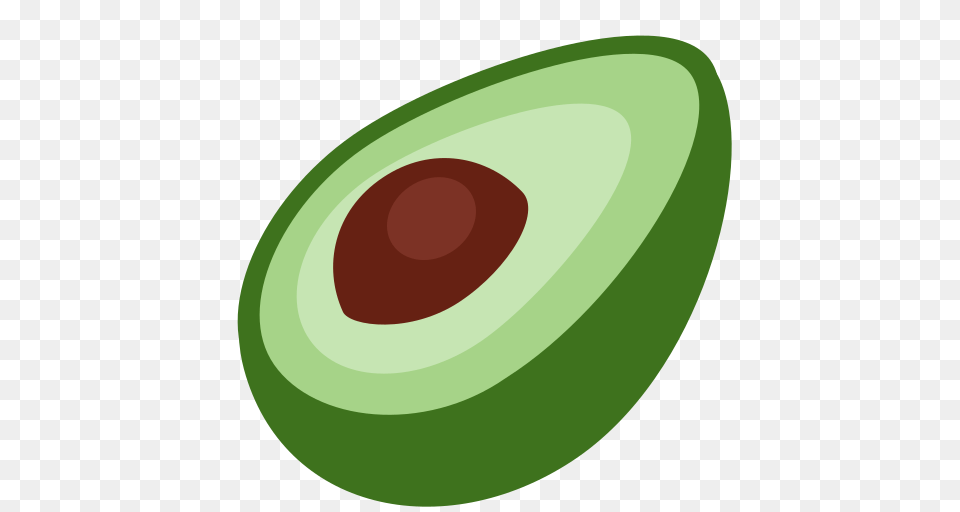 Avocado Emoji, Food, Fruit, Plant, Produce Png Image