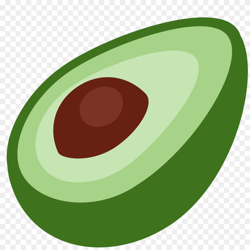 Avocado Emoji Clipart, Food, Fruit, Plant, Produce Png Image