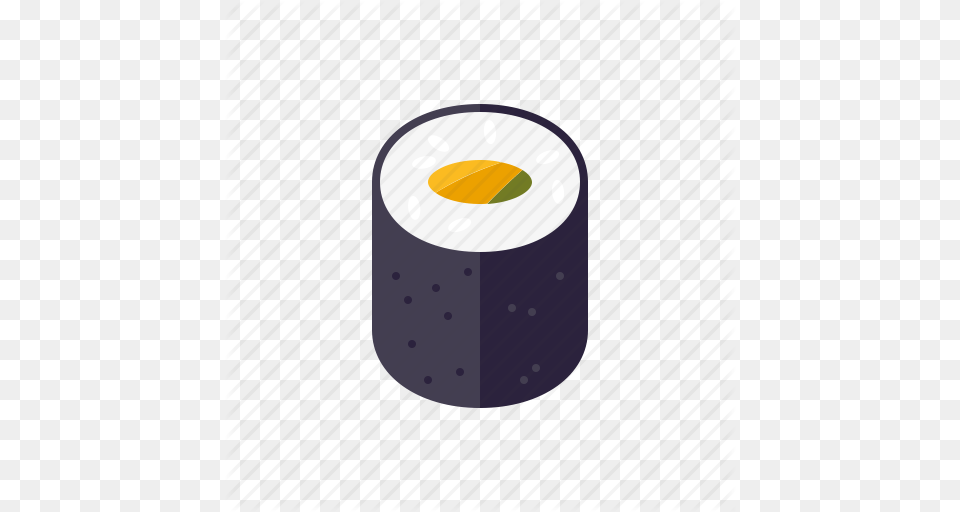 Avocado Food Japanese Maki Roll Sushi Icon, Dish, Meal, Paper, Grain Free Png Download