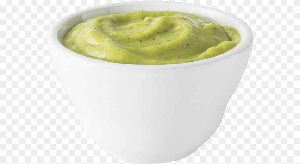 Avocado Guacamole, Food, Mayonnaise, Plate Free Png Download