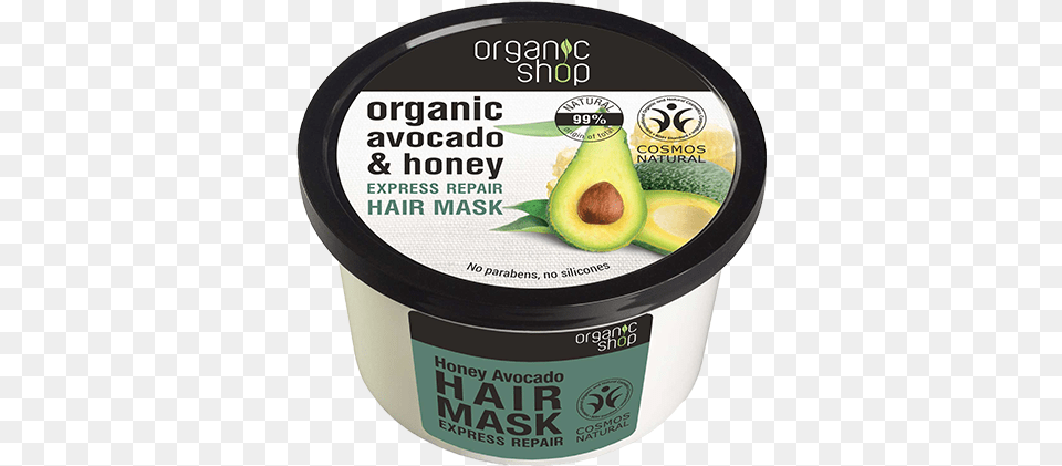 Avocado Hair Mask Organic Shop Hair Mask, Food, Fruit, Plant, Produce Png Image