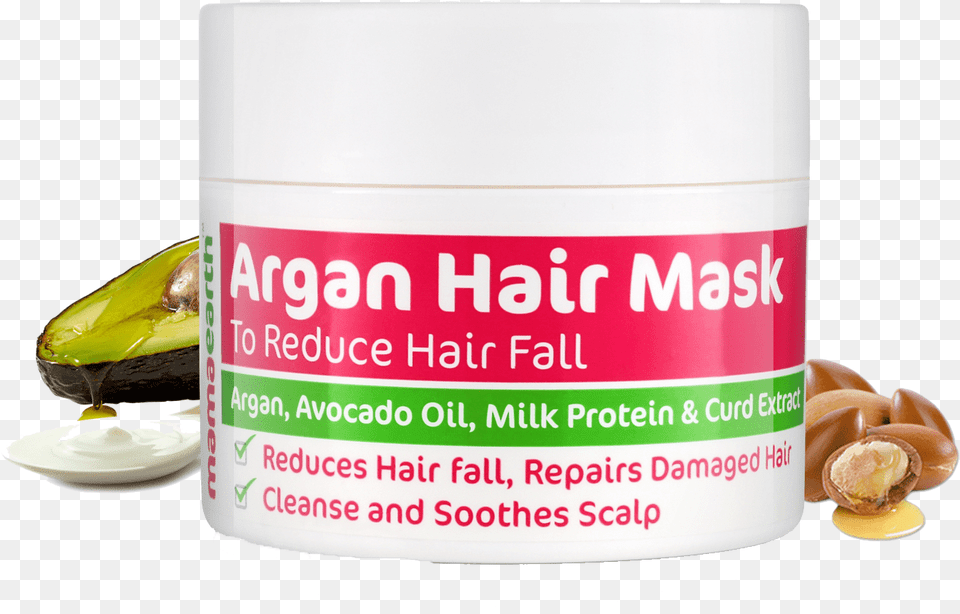 Avocado Hair Mask Svg Mamaearth Argan Hair Mask 200 Ml, Can, Tin, Food, Fruit Free Png Download