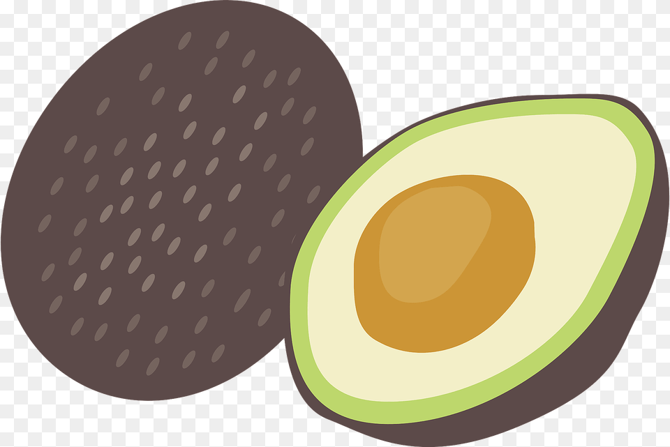 Avocado Half With Seed Clipart, Food, Fruit, Plant, Produce Free Png Download
