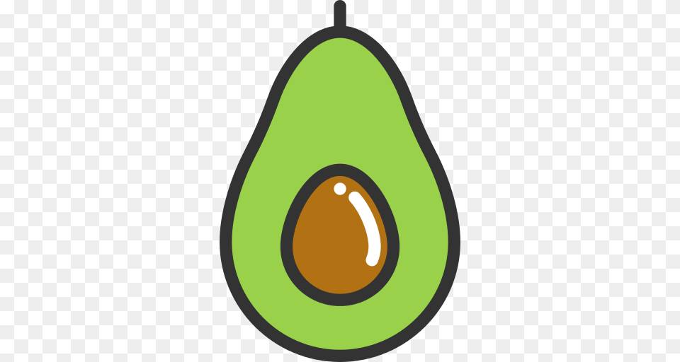 Avocado Icon, Produce, Food, Fruit, Plant Png