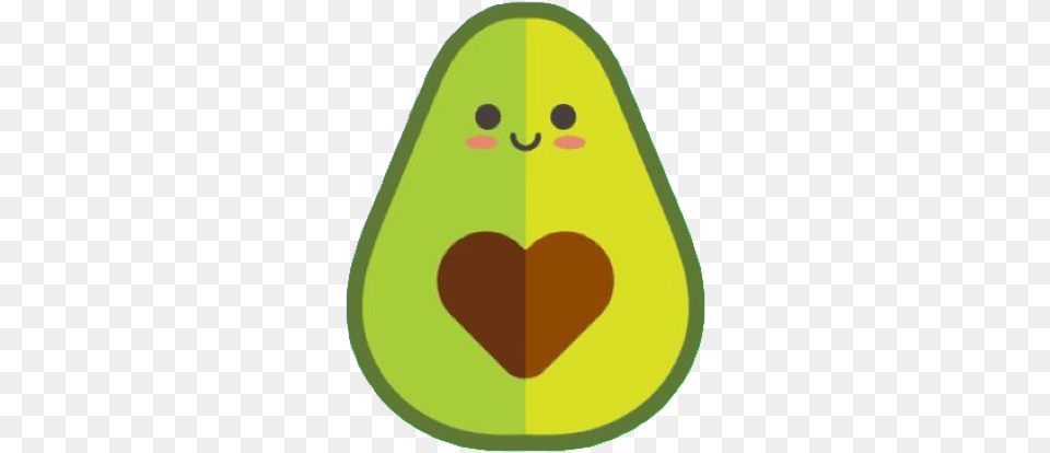 Avocado Kawaii Kawaii Avocado, Produce, Food, Fruit, Plant Free Transparent Png