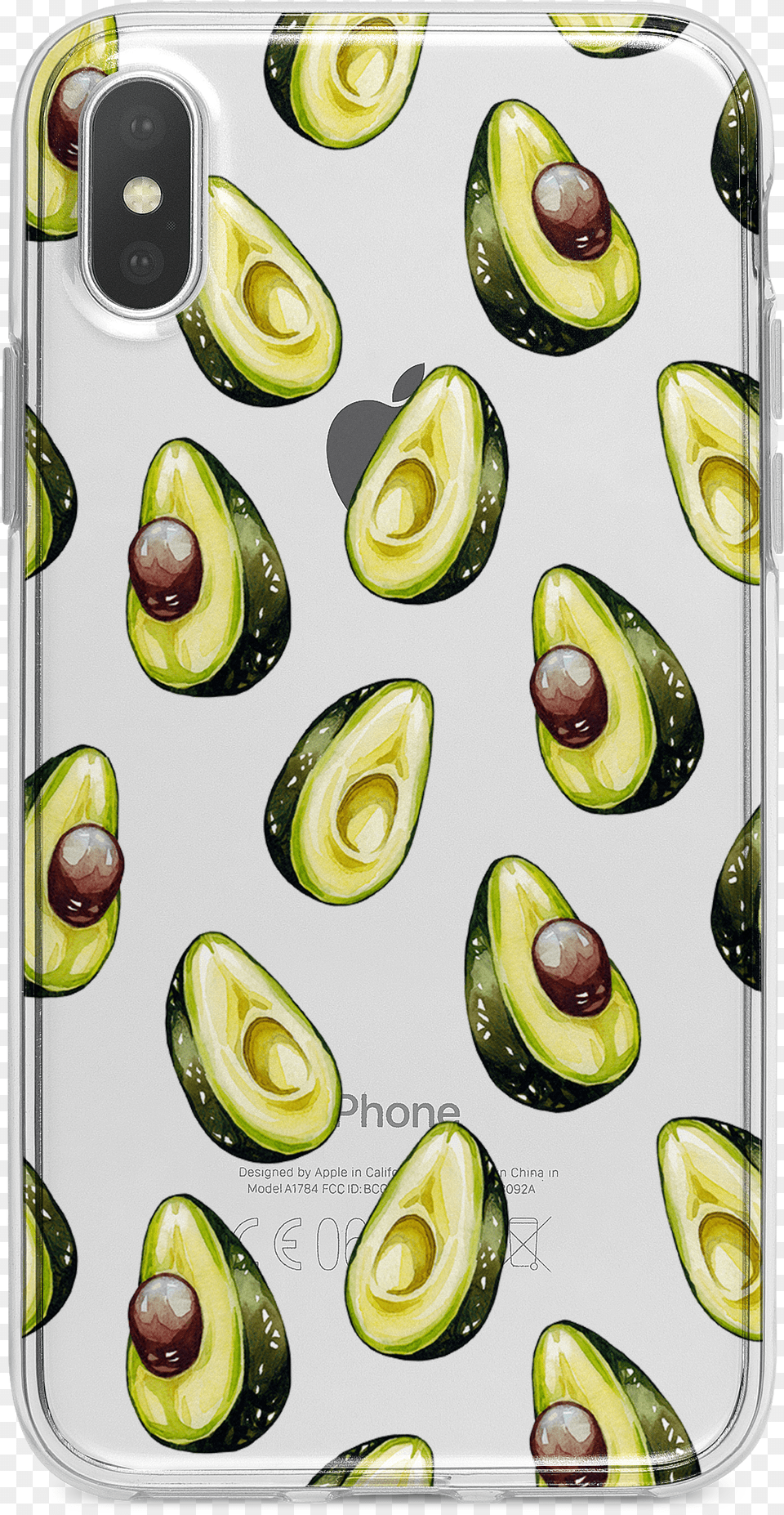 Avocado Pattern Guac Clear Tpu Case Cover For Iphone Mobile Phone Case, Food, Fruit, Plant, Produce Free Png