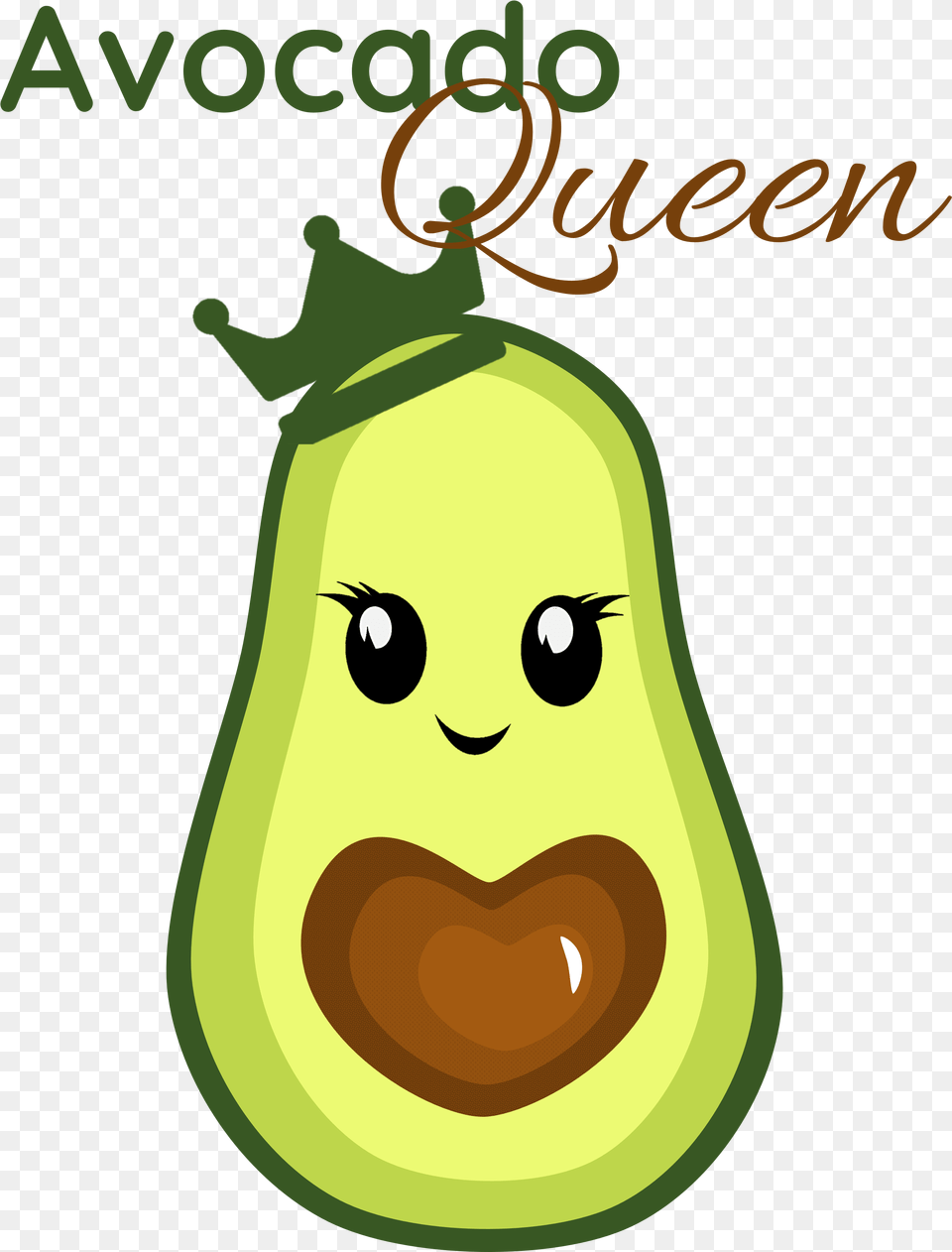 Avocado Queen With Heart Avocado Queen, Food, Fruit, Plant, Produce Png