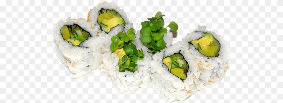 Avocado Roll File Vegetable Roll Makimono, Dish, Food, Meal, Grain Png Image