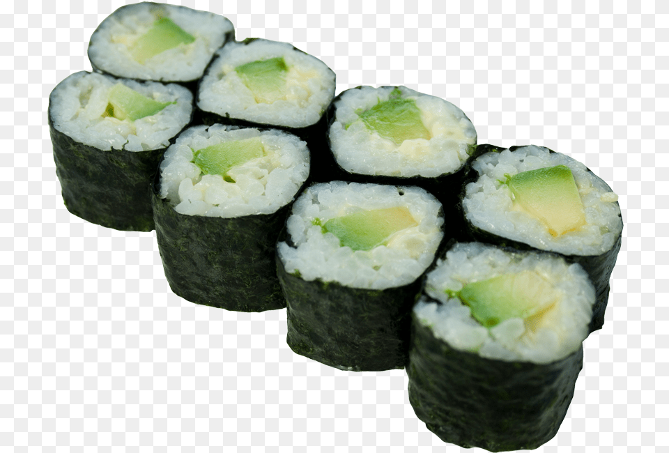 Avocado Roll Photos Avocado And Cucumber Maki, Dish, Food, Grain, Meal Free Png Download