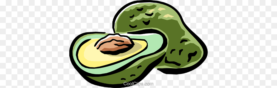 Avocado Royalty Vector Clip Art Illustration, Food, Fruit, Plant, Produce Free Transparent Png