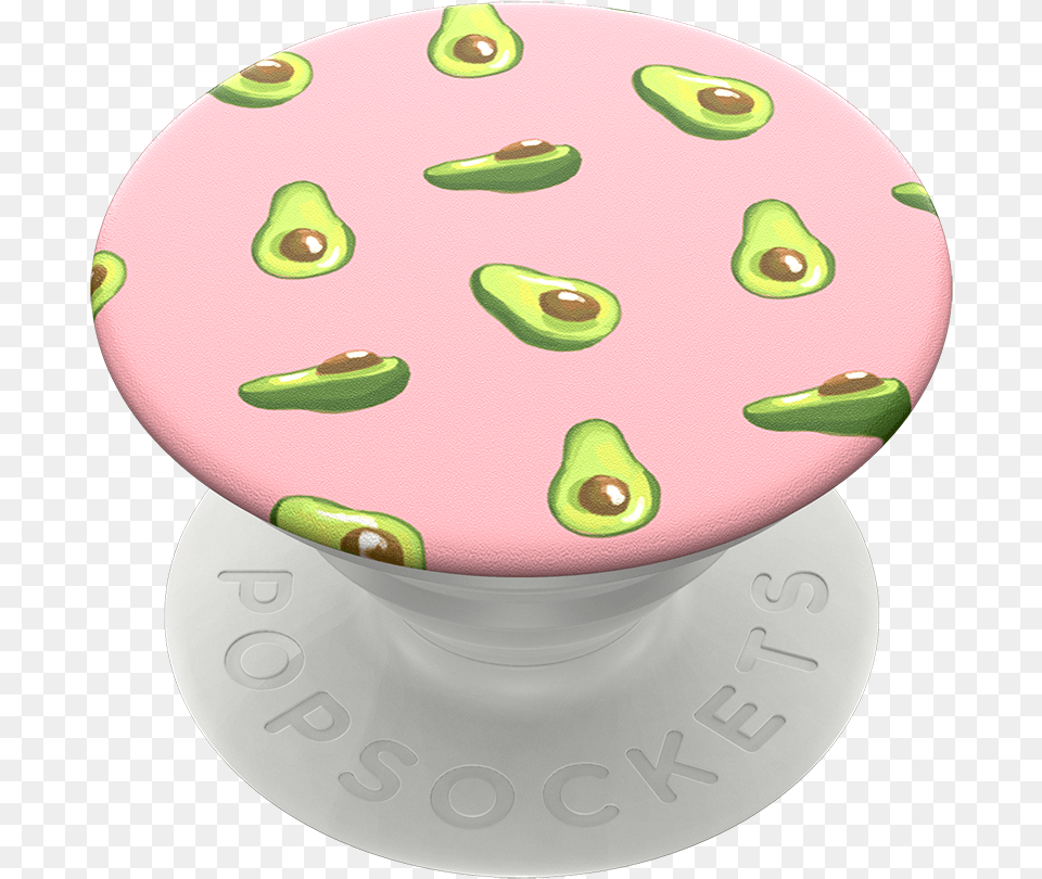 Avocados Pink Popsocket Avocado, Cream, Dessert, Food, Fruit Free Png Download