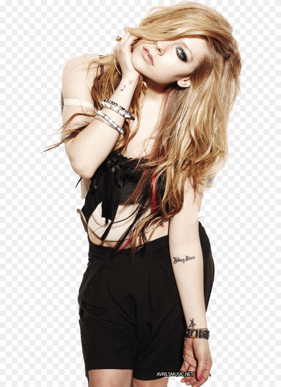 Avril Lavigne Avril Lavigne Inked Magazine, Wrist, Woman, Person, Hand Png Image