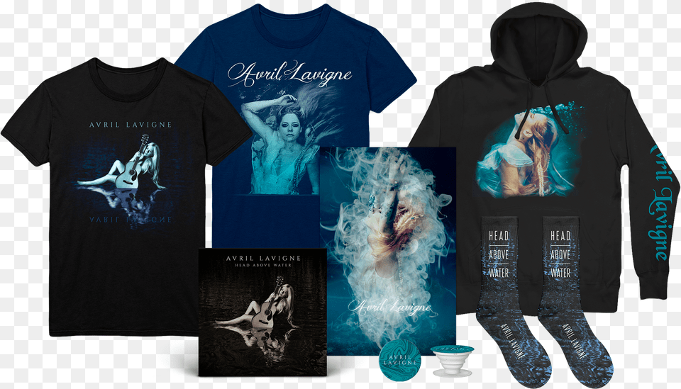 Avril Lavigne Head Above Water Merch, Hoodie, Clothing, T-shirt, Sweatshirt Png Image