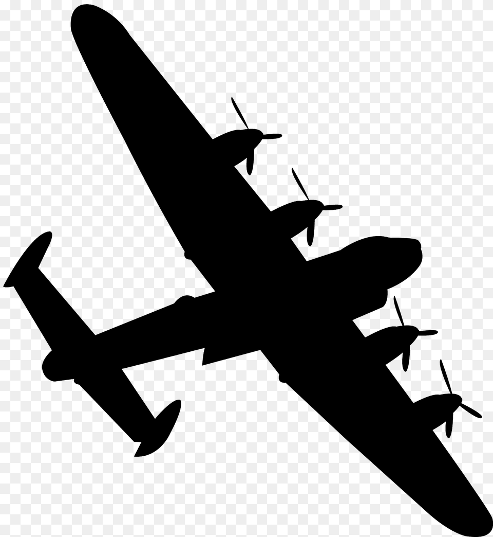 Avro Lancaster Bomber Silhouette, Animal, Bird, Flying, Aircraft Free Png Download