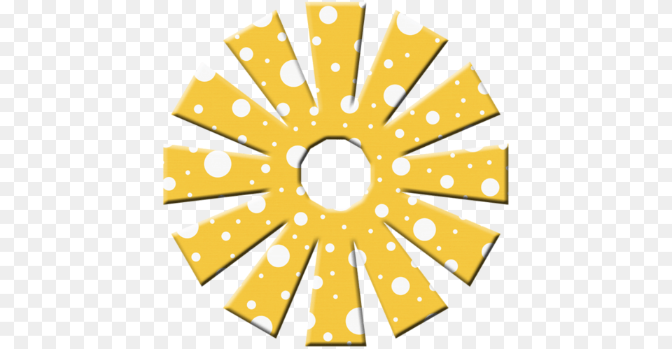 Aw Circus Flower Polka Dot Yellow Clip Art, Pattern, Food, Sweets Png Image