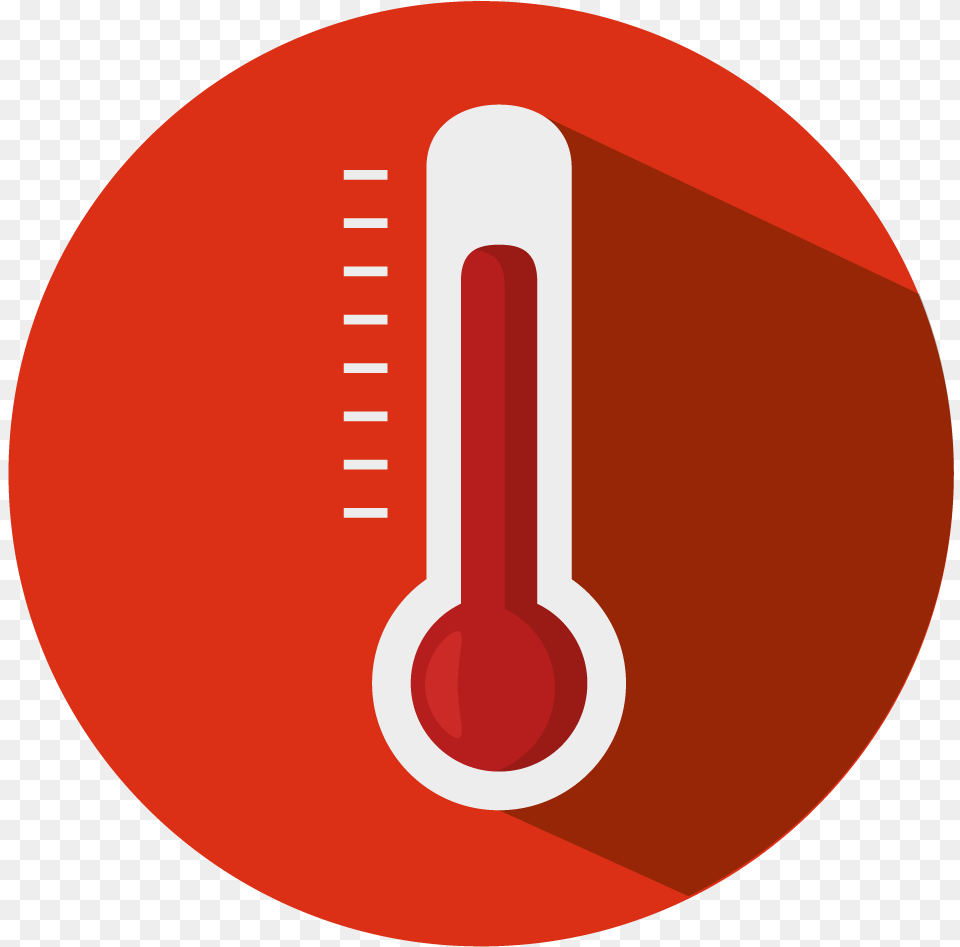 Aw Heating Cooling Heat Thermometer Heat Icon, Disk Free Transparent Png