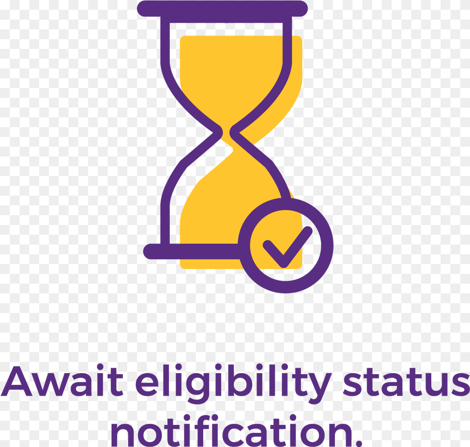 Await Eligibility Status Notification, Hourglass, Device, Grass, Lawn Free Png