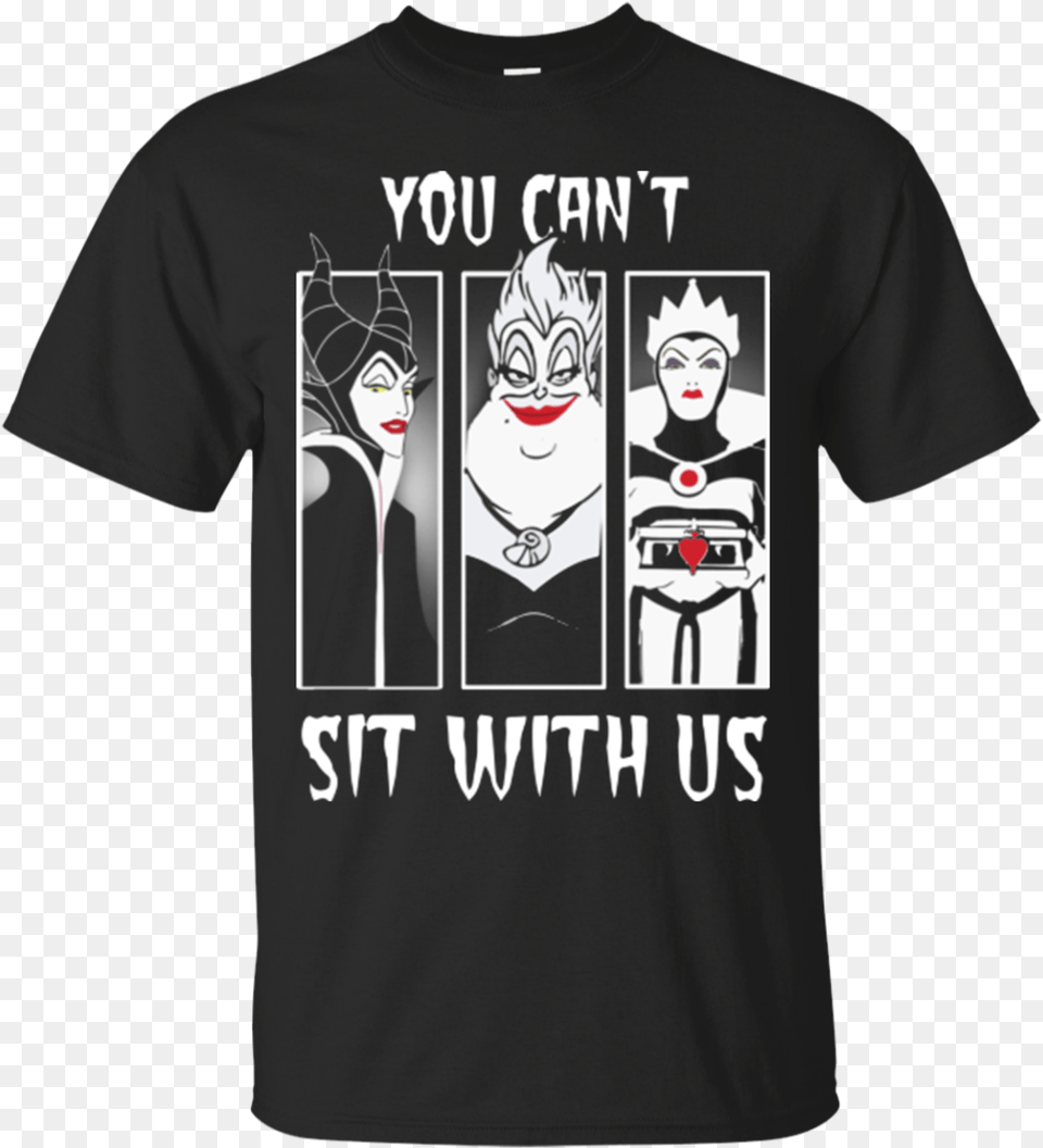 Awaiting Product Image Disney Villains You Can T Sit With Us, T-shirt, Clothing, Adult, Shirt Free Png Download