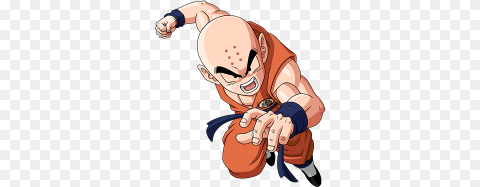 Awakened Sr Passionate Friendship Krillin Super Str Dbz Dragon Ball Z Krillin, Book, Comics, Publication, Body Part Png Image