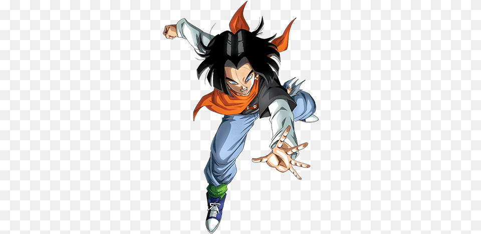 Awakened Ur Concentrated Power Android 17 Extreme Str Dragon Ball Z Android 17, Book, Comics, Publication, Person Free Transparent Png