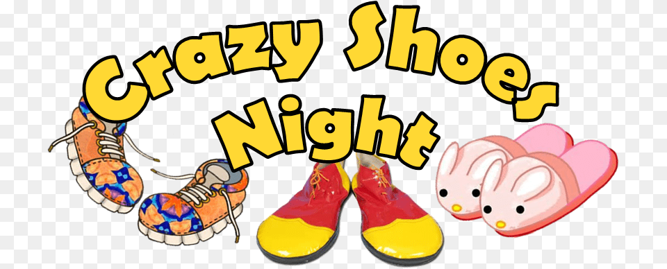 Awana Crazy Shoe Night Awana Theme Nights Slumber Party Clip Art, Clothing, Footwear, Sneaker, Person Free Png Download