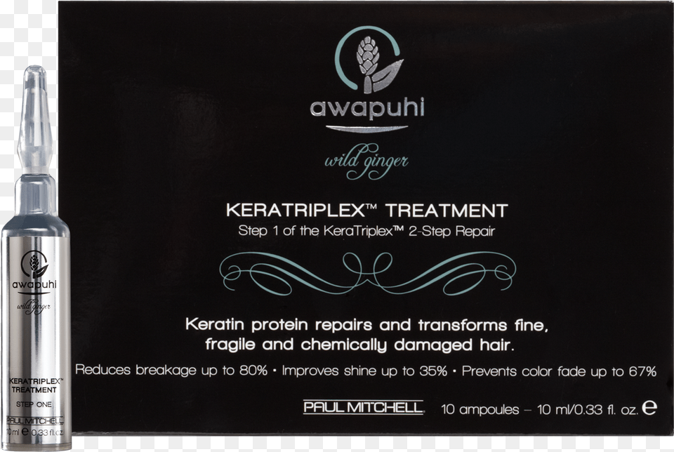 Awapuhi Wild Ginger Keratriplex Treatment Cosmetics, Bottle, Text, Perfume, Advertisement Png Image