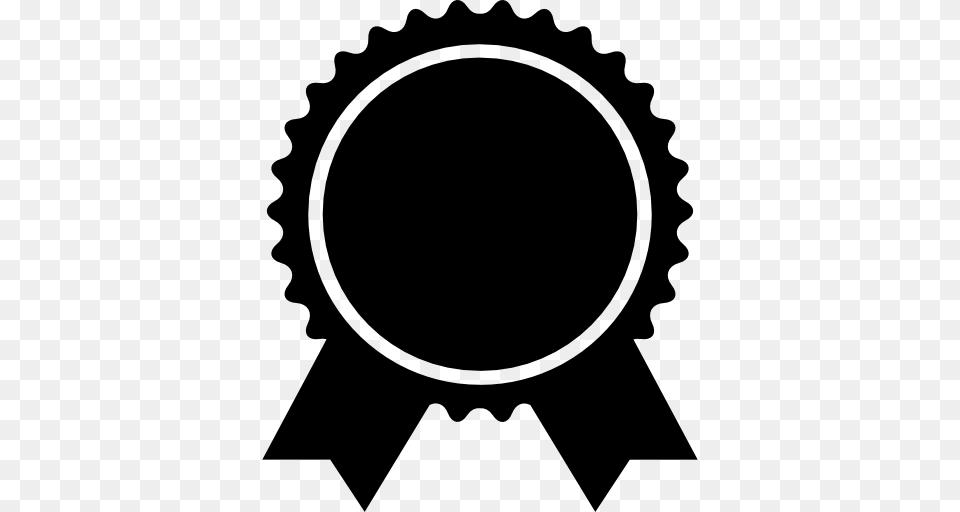 Award Badge Of Circular Shape With Ribbon Tails, Person, Machine Free Png