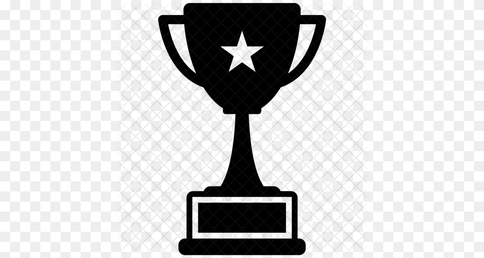 Award Cup Trophy Icon, Silhouette Png