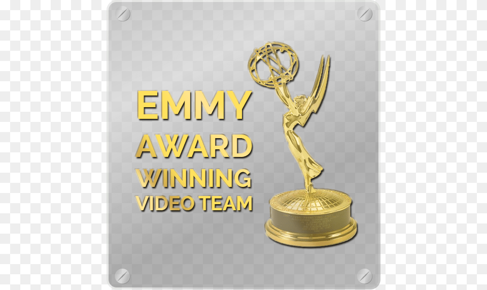 Award Emmy Web Design, Trophy, Smoke Pipe, Gold Free Png Download