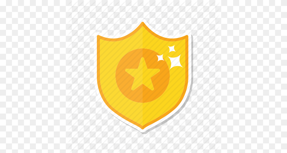 Award Gold Shield Star Icon, Armor, Logo, Symbol Free Transparent Png